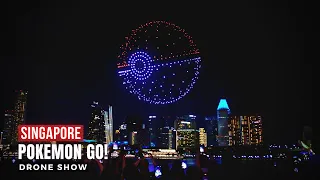 【4K】Singapore Pokemon GO Drone Show at Marina Bay Sands | Nov 2022