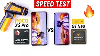 Realme GT NEO/Realme X7 VS Poco X3 Pro Speed Test SHOCKING RESULT😦Snapdragon 860 vs Dimensity 1200