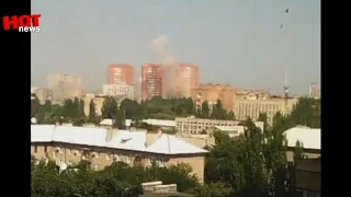 Донецк: массированный обстрел многоэтажек 07.08.2014