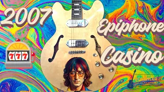 John Lennon's Favorite Guitar! Epiphone Casino Review and Demo