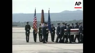 WRAP Arrival of bodies US servicemen killed in Afghanistan