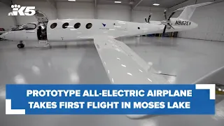 Prototype all-electric airplane takes first flight in Moses Lake