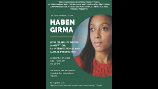 Haben Girma at W&M: How Disability Drives Innovation: An Intersectional and Global Perspective