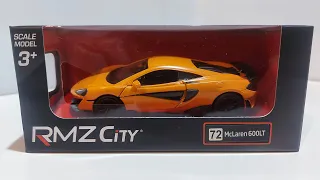 Quick Unboxing - McLaren 600LT - RMZ City Pull Back / Die-cast Car #shorts #trending