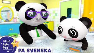Badsången | Little Baby Bum - Svenska | Svenska tecknade serier för barn | Barnvisor