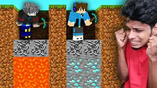 Minecraft : We CAN ONLY DIG Straight DOWN !!! Perfect Gaming Machan | Malayalam |