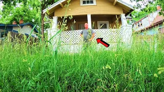 FAMILY OVERWHELMED After Father Passed Away With NEGLECTED OVERGROWN Lawns- 2 Lawn Makeovers 1 Video