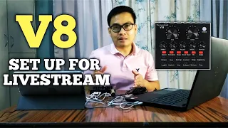 V8 SOUND CARD SET UP FOR LIVE STREAMING (LAPTOP)