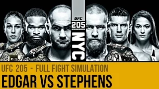 UFC 205 | Frankie Edgar vs Jeremy Stephens | UFC 2 Full Fight Simulation