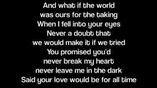 When You Were Mine- Lady Antebellum (Lyrics)