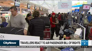 Travellers react to new airline rules