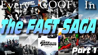 Every MISTAKE in The Fast Saga Part 1 - We'll take this a Quarter mile at a time! @CinemaGOOFS