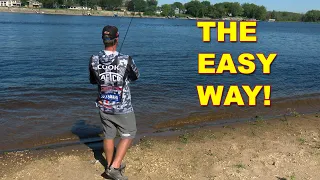 Worm Fishing From The Bank | Bass Fishing