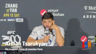 Arman Tsarukyan Talks About Armenian Support At UFC 300