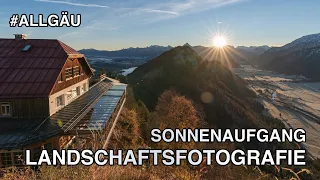 Landschaftsfotografie im Allgäu - Ein PANORAMA bei Sonnenaufgang