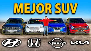 Nissan Qashqai vs Honda HR-V vs Kia Sportage vs Hyundai Tucson: ¡PRUEBA DEFINITIVA!