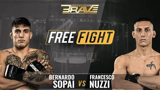 FREE MMA FIGHT | Francesco Nuzzi vs Bernardo Sopai | BRAVE CF 49