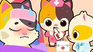 Take Care of Mommy Cat | Sick Song | Nursery Rhymes | Kids Songs | Baby Cartoon | BabyBus