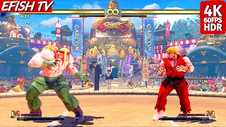 Alex vs Ken (Hardest AI) - Street Fighter V | PS5 4K 60FPS