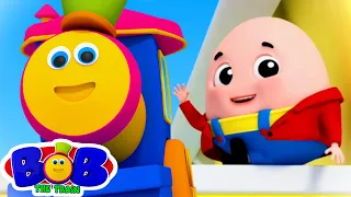 Humpty Dumpty Sat on a Wall + More Kindergarten Nursery Rhymes & Kids Songs - Bob The Train