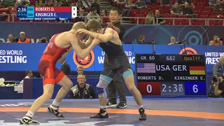 Qual. GR - 60 kg: D. ROBERTS (USA) v. E. KINSINGER (GER)