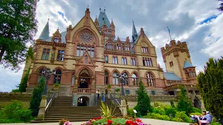 Schloss Drachenburg- Königswinter-Drachenfels Kopter in Bonn, Germany 4K