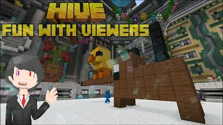 Minecraft Hive With Viewers, But Playing With Controller