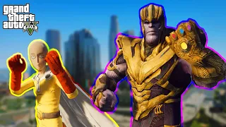 GTA 5 - Saitama VS Thanos | Full Battle