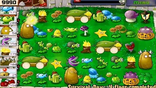 Plants vs Zombies | Survival Day | all Plants vs all Zombies GAMEPLAY FULL HD 1080p 60hz