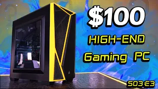 Turning $100 into a HIGH-END Gaming PC - S3:E3 "Lucky Meets Unlucky"