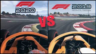 F1 2020 VS F1 2019 COMPARISSON AT CATALUNYA!