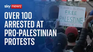 Over 100 students and staff arrested during student pro-Palestinian protests in US