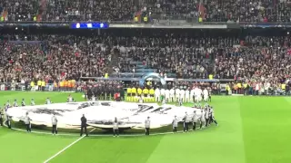 Real Madrid - Paris Saint Germain (03/11/2015) - Entrée des Joueurs et Musique Champions League