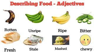 Food and taste related Vocabulary | Vocabulary in English |  Describing Food - Adjectives |