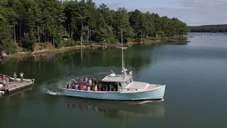 WOODEN Lobster Boat LAUNCH