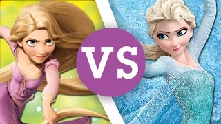 Elsa VS Rapunzel - Frozen Fun or Tangled Tales?