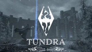 Tundra | Snowy and Peaceful Ambience from across Skyrim | Three Hours