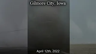 Gilmore City, Iowa Strong Tornado Or Two, Very Close-up! - 04/12/2022