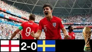 England vs Sweden 2-0 All Goal and Highlights World Cup 2018