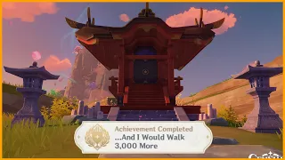 Inazuma Hidden Achievement | and i would walk 3000 more