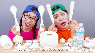 Bonbons au chocolat dessert blanc Mukbang DONA