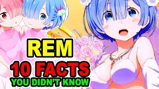 10 Things You Didn’t Know About REM! Re:Zero Starting Life in Another World 10 Facts You Didn't Know