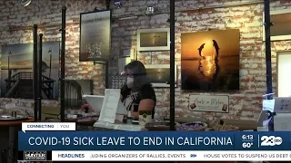 California's COVID sick leave to end