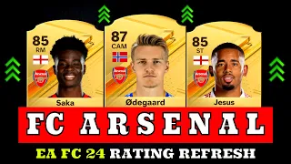 FIFA 24 | ARSENAL FC PLAYER RATINGS | EA FC 24! 😱🔥 ft. Rice, Odegaard, Saka...