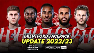 BRENTFORD FACEPACK 2022/23 | SIDER AND CPK | EFOOTBALL PES 2021 & SP FOOTBALL LIFE 2023