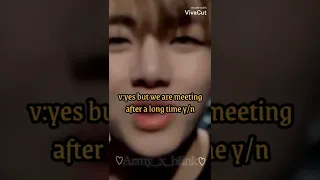 Imagine y/n is jealous because taehyung is going out with his female friend😂💜#bts#viral#v#taehyung#v