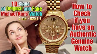 Mamahaling Relo MICHAEL KORS Lexington Watch Gold (MK-8281) Fake V.S Original Alamin?🤔