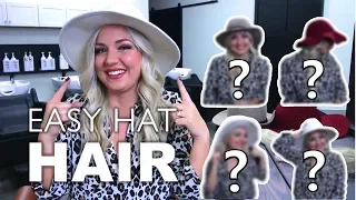 Five Simple Hair Styles to use with ANY Hat! || DIY Hair Tutorial || Jess Hallock