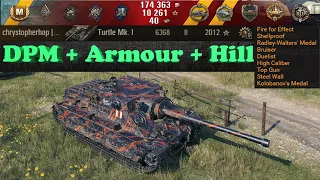 Turtle Mk. I 🔝 DPM + Armour + Hill = This replay 8 kills, 2012 exp, 2360 block 🔝 World of Tanks ✔️