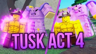 Using Tusk Act 4 In Different Roblox JoJo Games